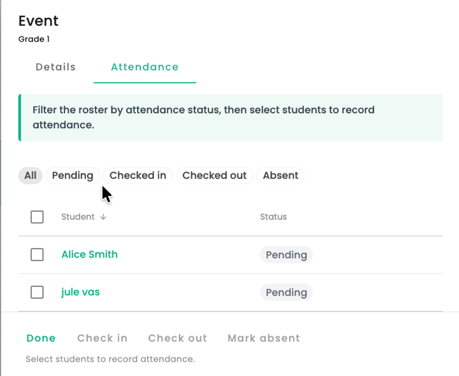 attendance 2